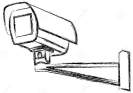 señal-de-peligro-blanco-y-negro-de-la-cámara-de-vigilancia-cctv-vector-50083835